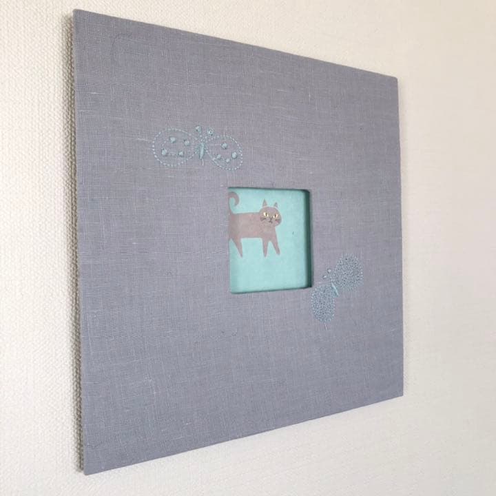 ファブリック　フォトフレーム　ちょうちょ