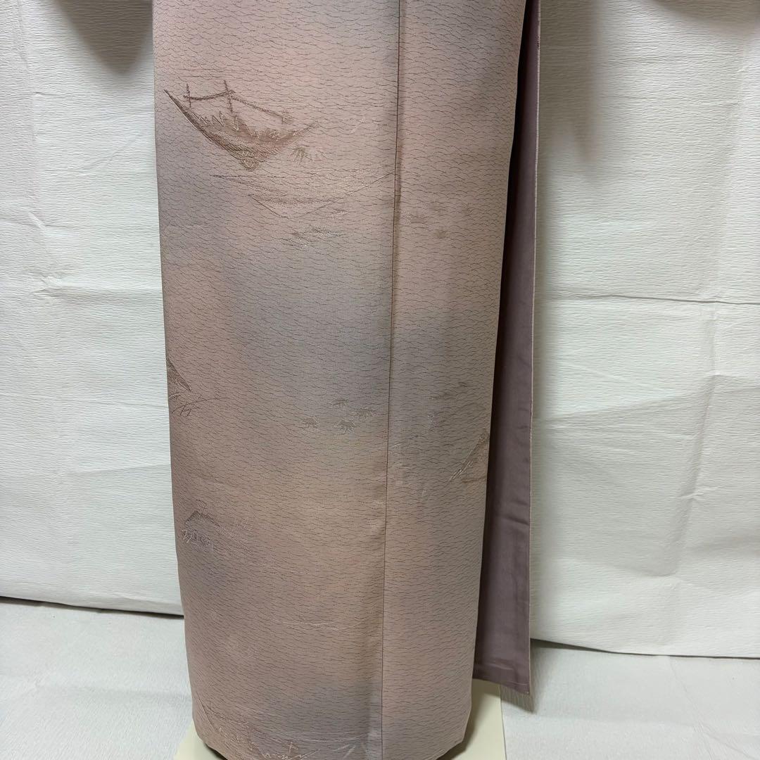 ヨ*ー様 正絹　色無地　フルセット　袷　卒業式　入学式　七五三　オ-24