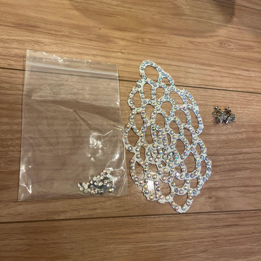 社交ダンス　ドレス ジャンティ クリーム　黒　ブラック　スタンダードドレス