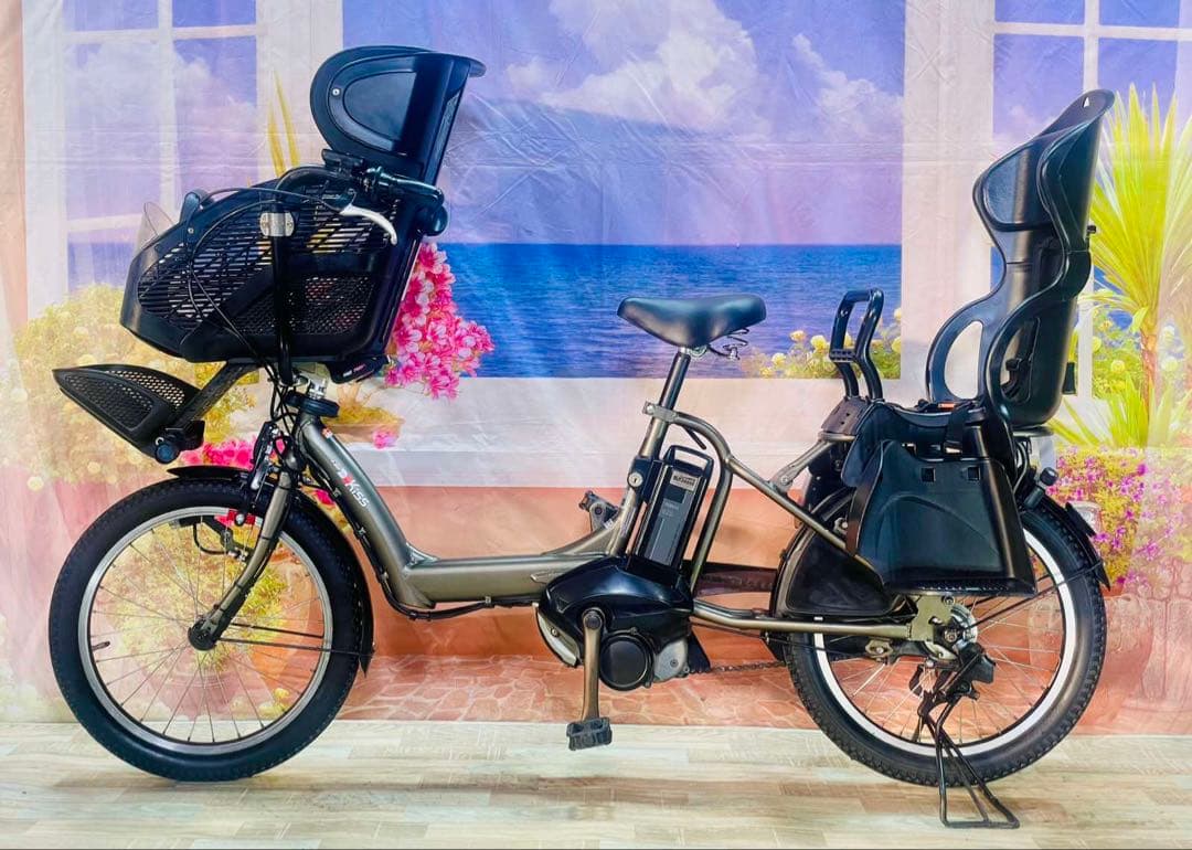 パスキス12AH⭐️人気モデル！ヤマハ子供乗せ電動アシスト自転車Y3276