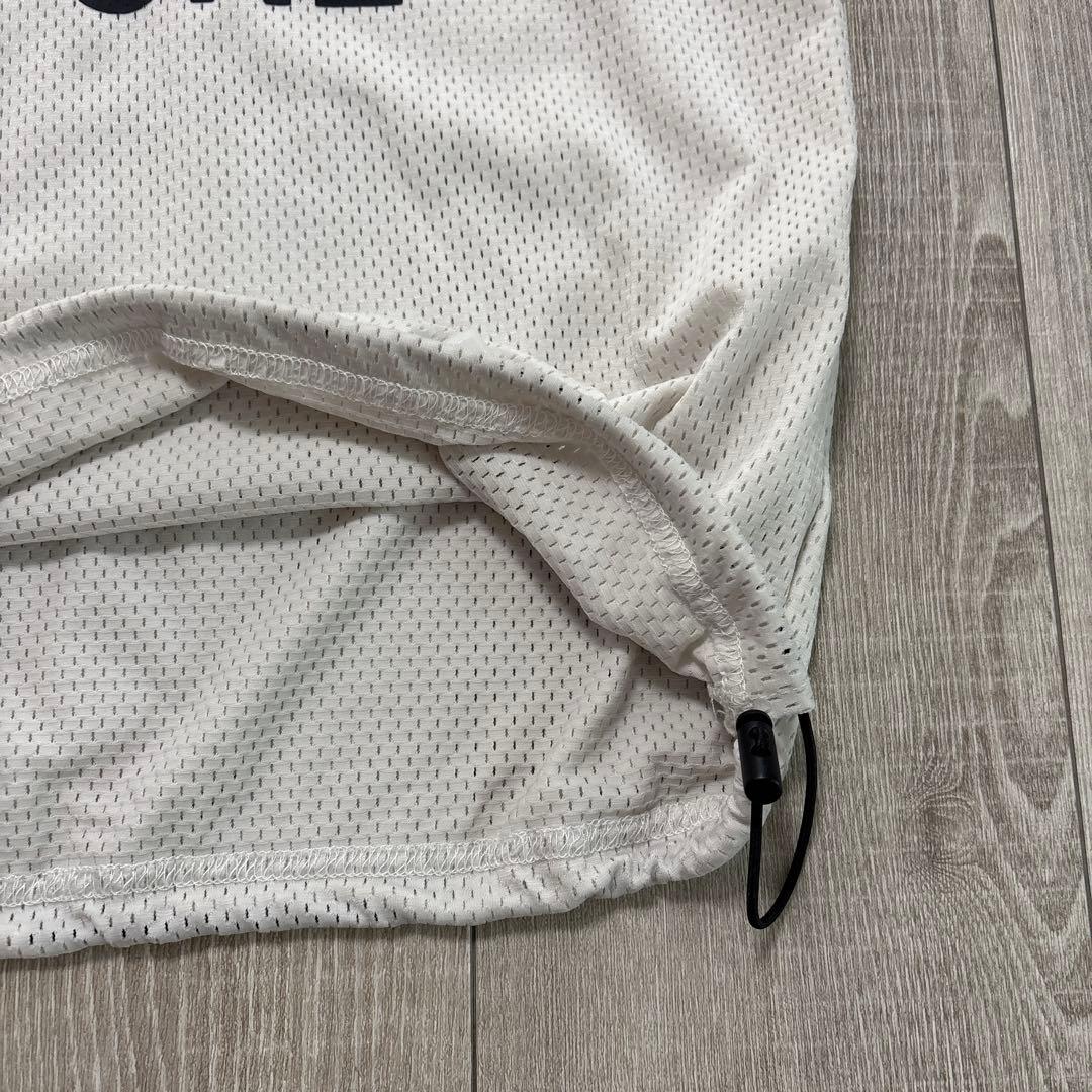 hana　RUFFLOGメッシュモックネック M ホワイト