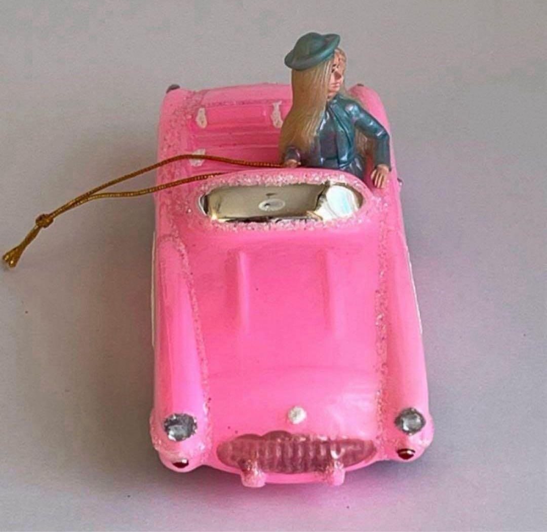アスティエ クリスマスオーナメント バービー Barbie ピンクの車