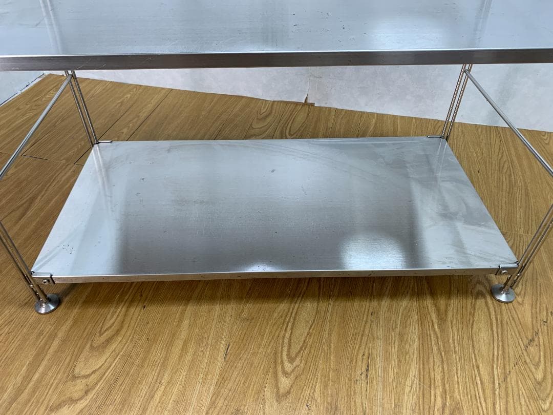 Y☆818 無印良品 ステンレスユニットシェルフ ステンレス棚セット ワイド 中