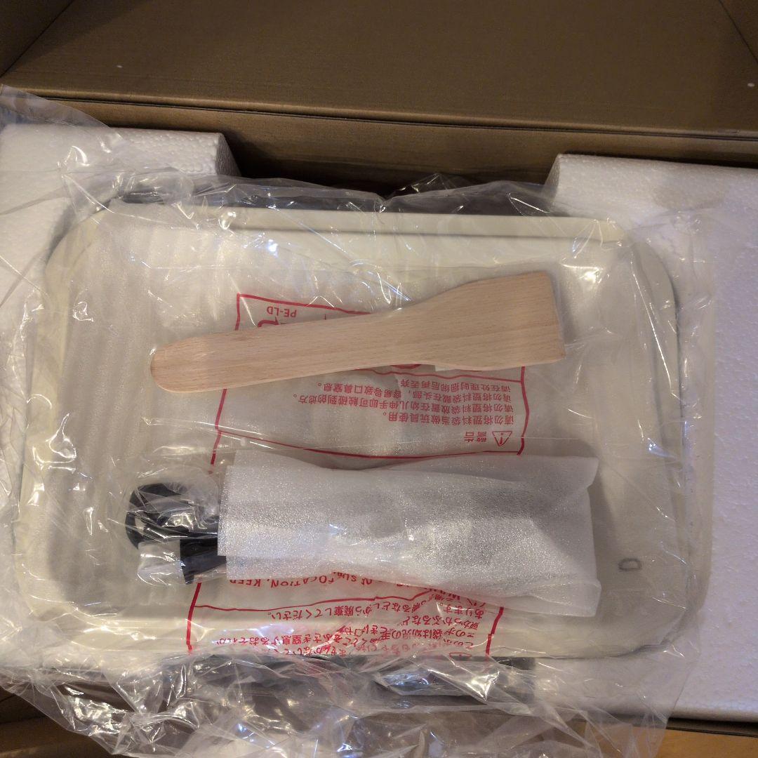 【新品】ホワイトBRUNO コンパクトホットプレート たこ焼きプレート、鍋付