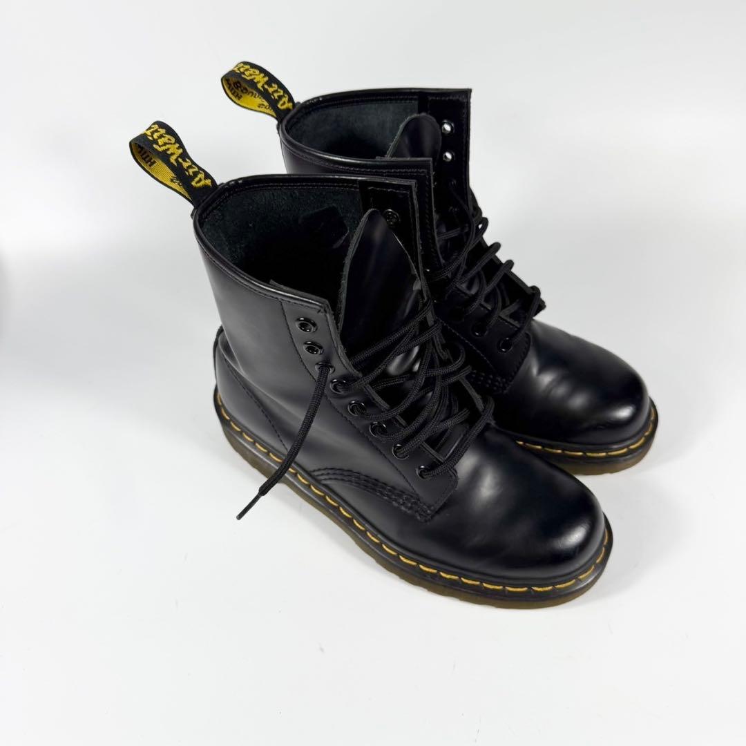 【美品】Dr.Martens ドクターマーチン〈1460〉８ホールブーツ革靴　黒