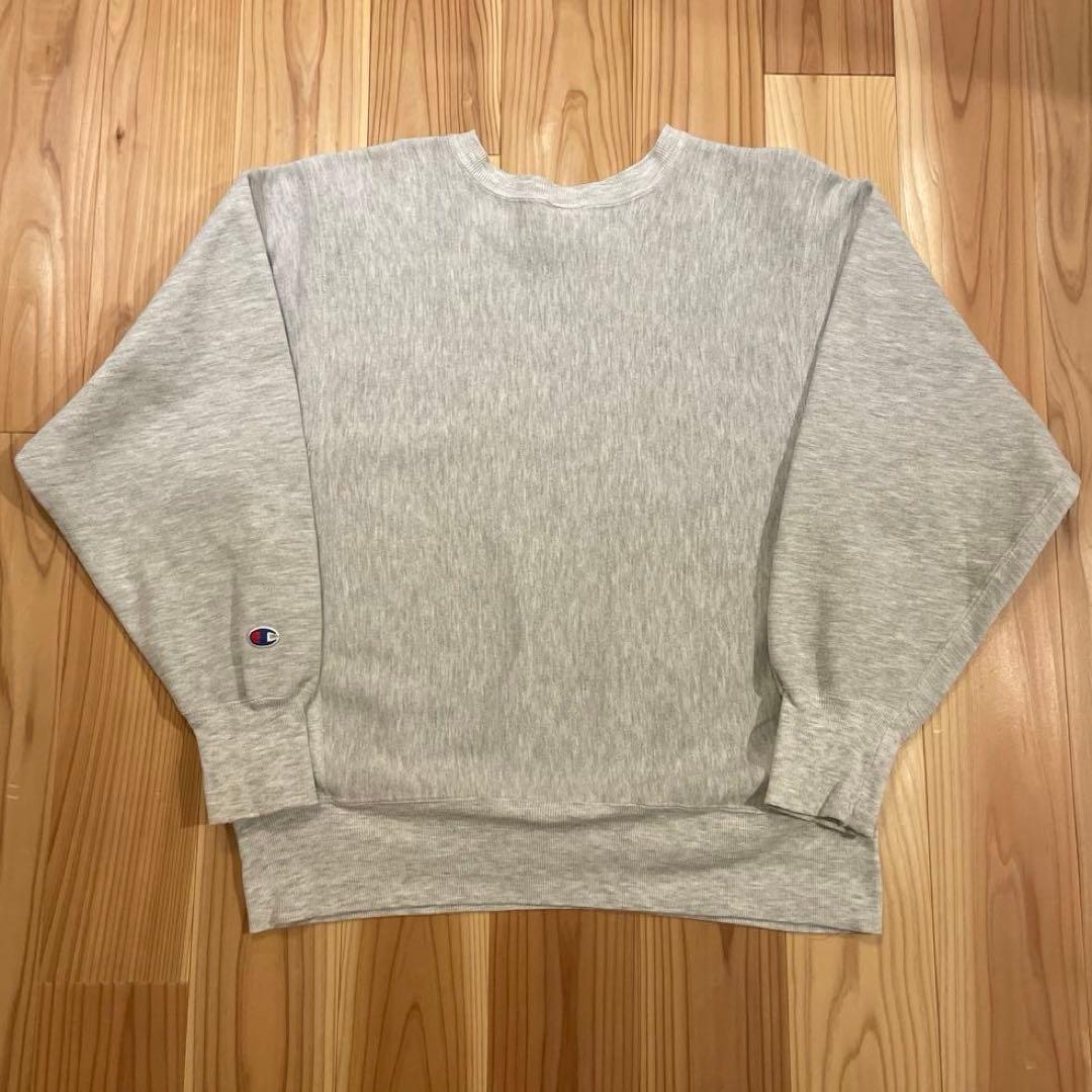 Champion　90s　リバースウィーブ　カレッジプリント グレー　美品