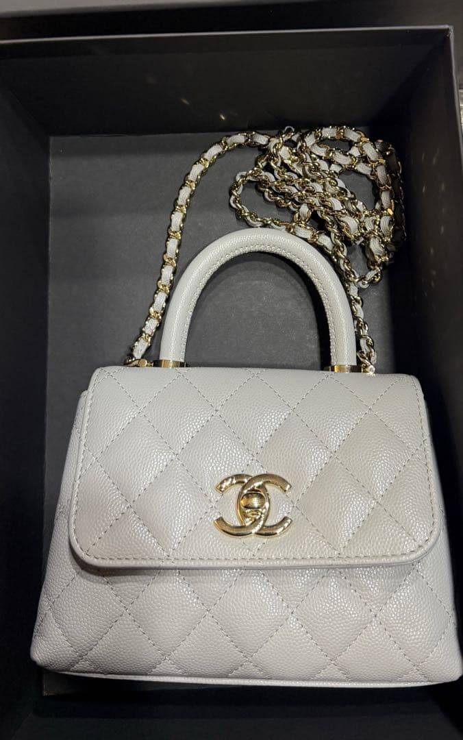 M*y様 新品未使用　CHANEL ココハンドル　14.5 グレー　限定　本日限