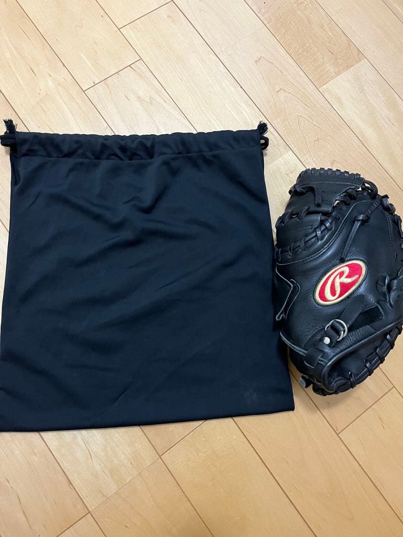 大人用　軟式グローブ　ローリングス　キャッチャーミット ブラック