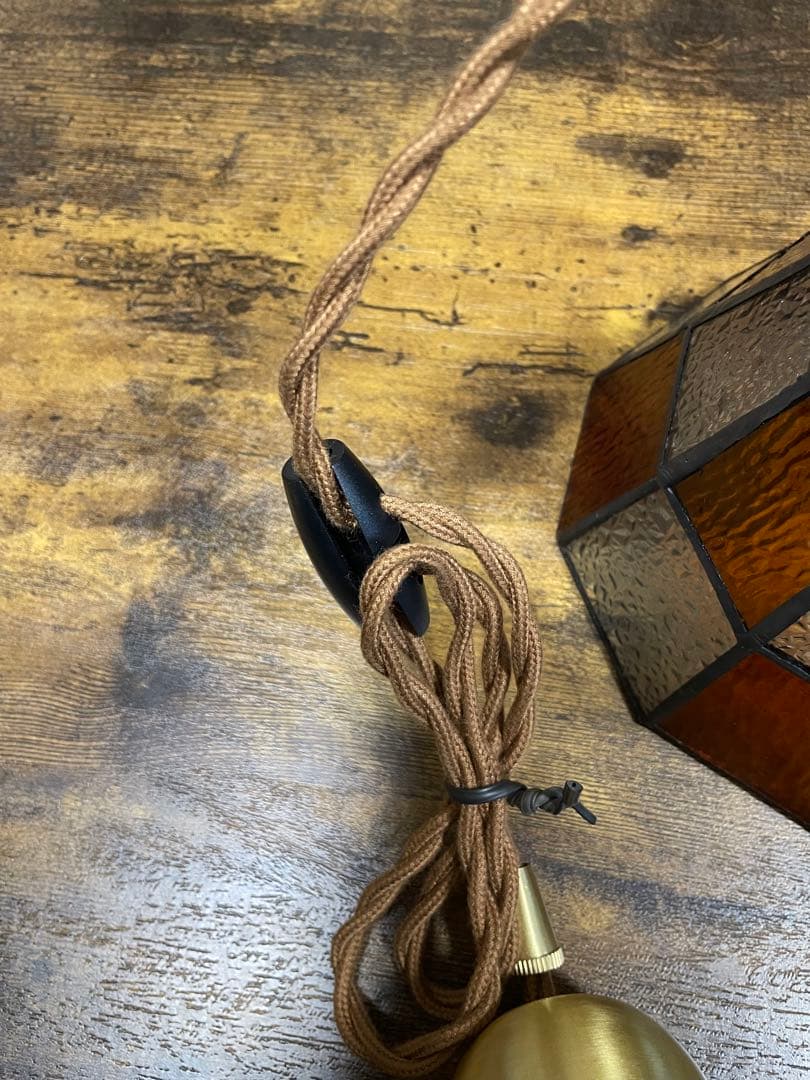 ステンドグラス風ペンダントライト　4個セット