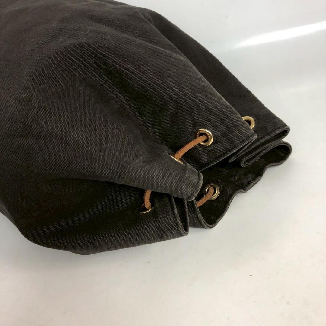 HERMES エルメス ポロションミミル 巾着 ショルダーバッグ ブラウン