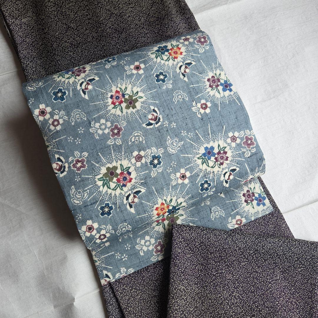 さらりと締める　本場琉球紅型　平野晋二郎　紬名古屋帯