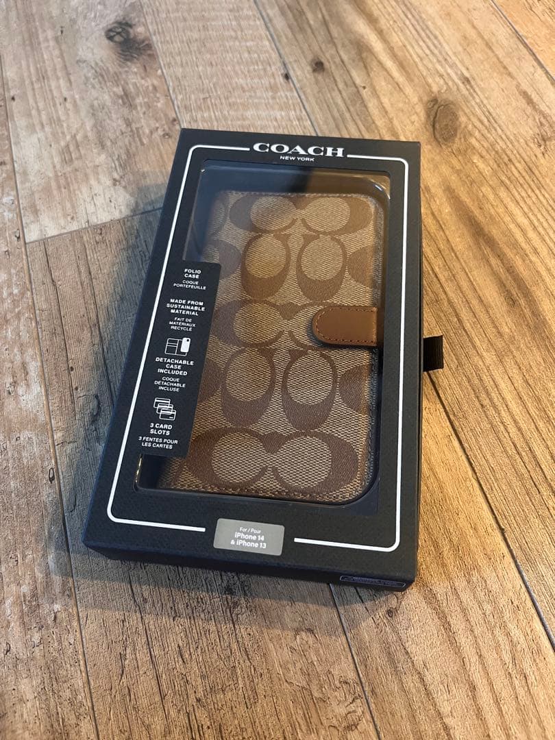 COACH iPhone 13 & 14 手帳型ケース 新品未使用