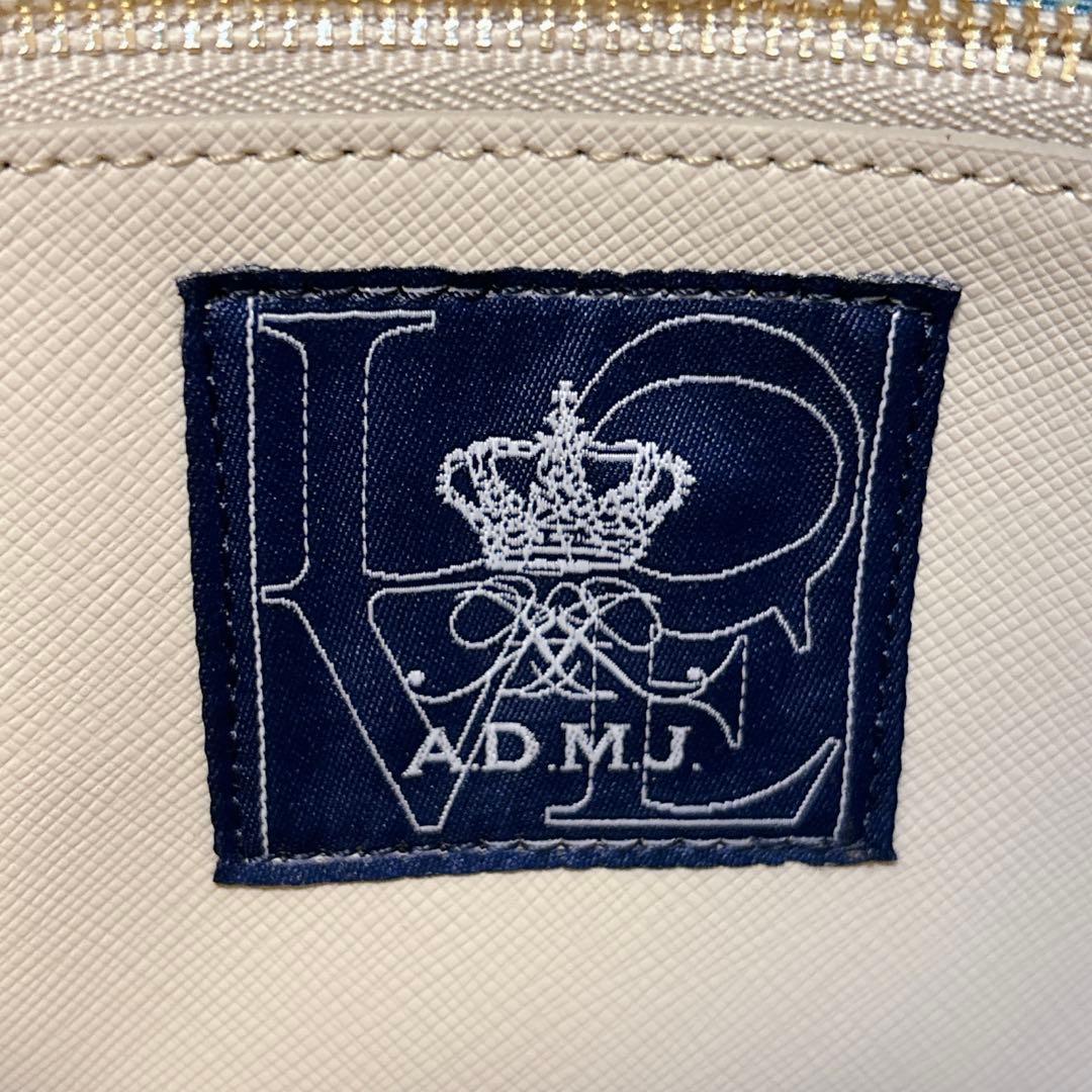 ✨未使用・定価7万✨ ADMJ ウォレットショルダー スワロフスキー ガンメタル