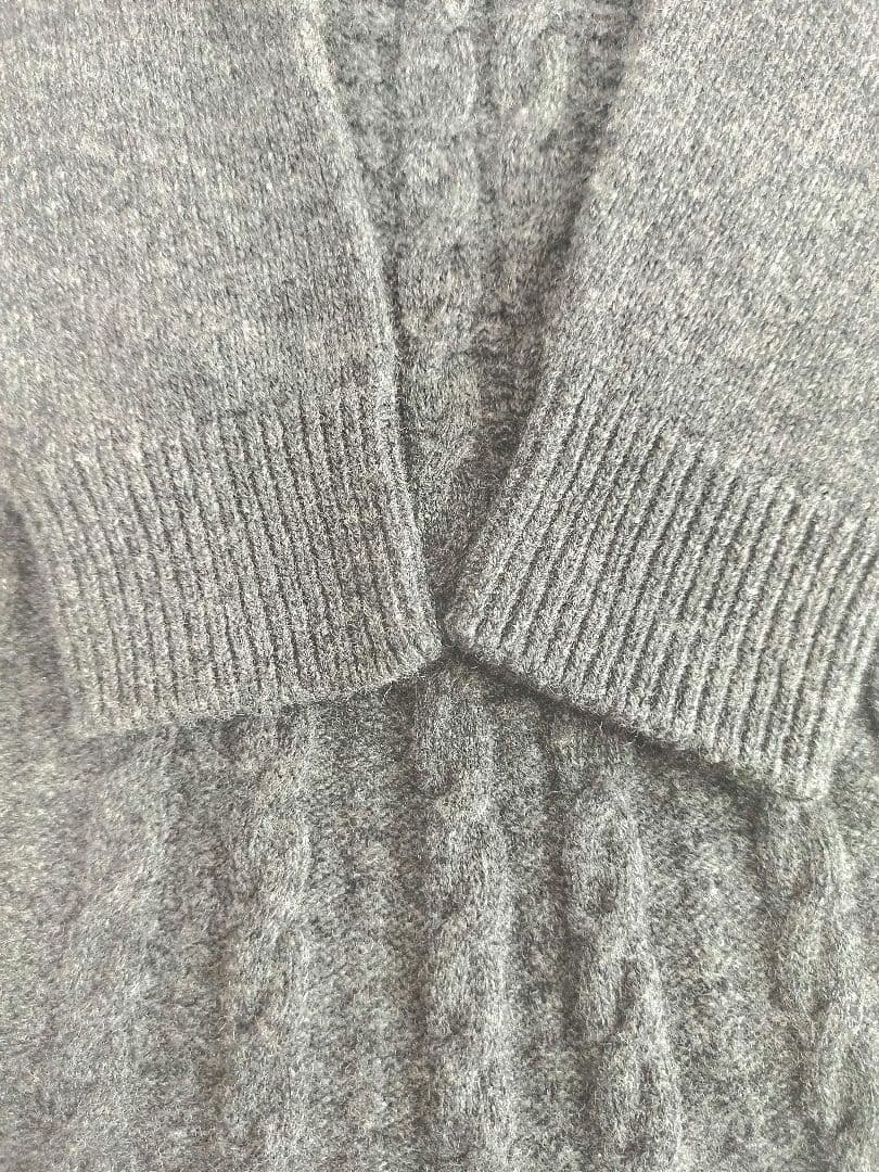 本日のみ！　未使用　ANAYI ウール カシミヤ混 ケーブル編み ニット フレア