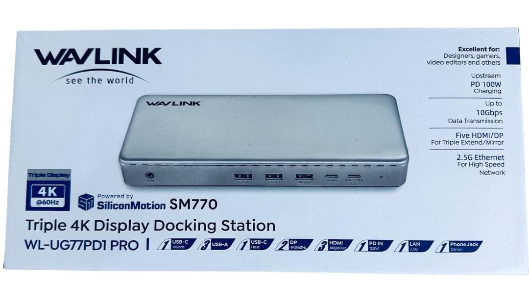 【新品・未使用】WAVLINK DisplayLink ドッキングステーション