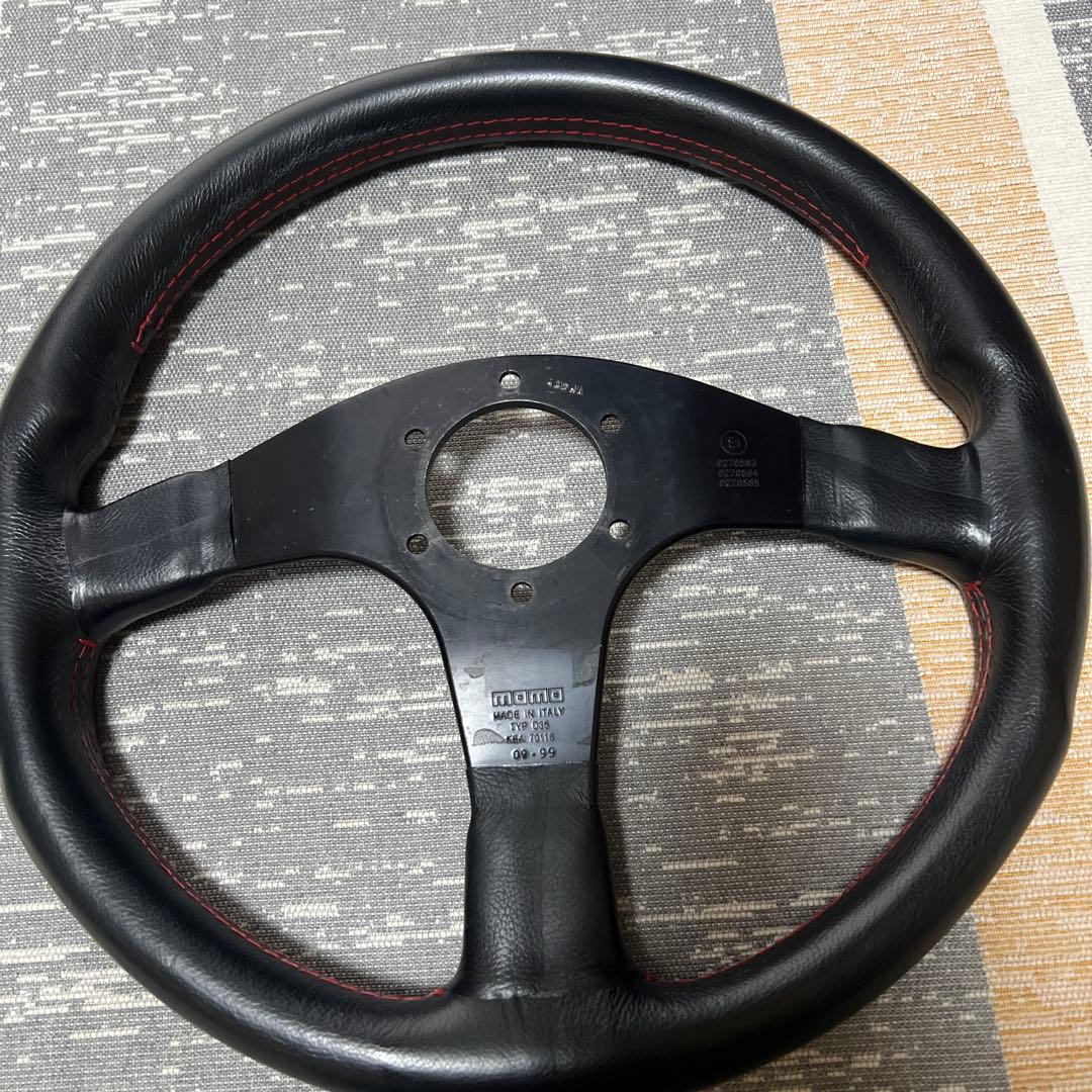 momo corse モモ コルセ 程度良好 モモステ３５パイ 本革ステアリング