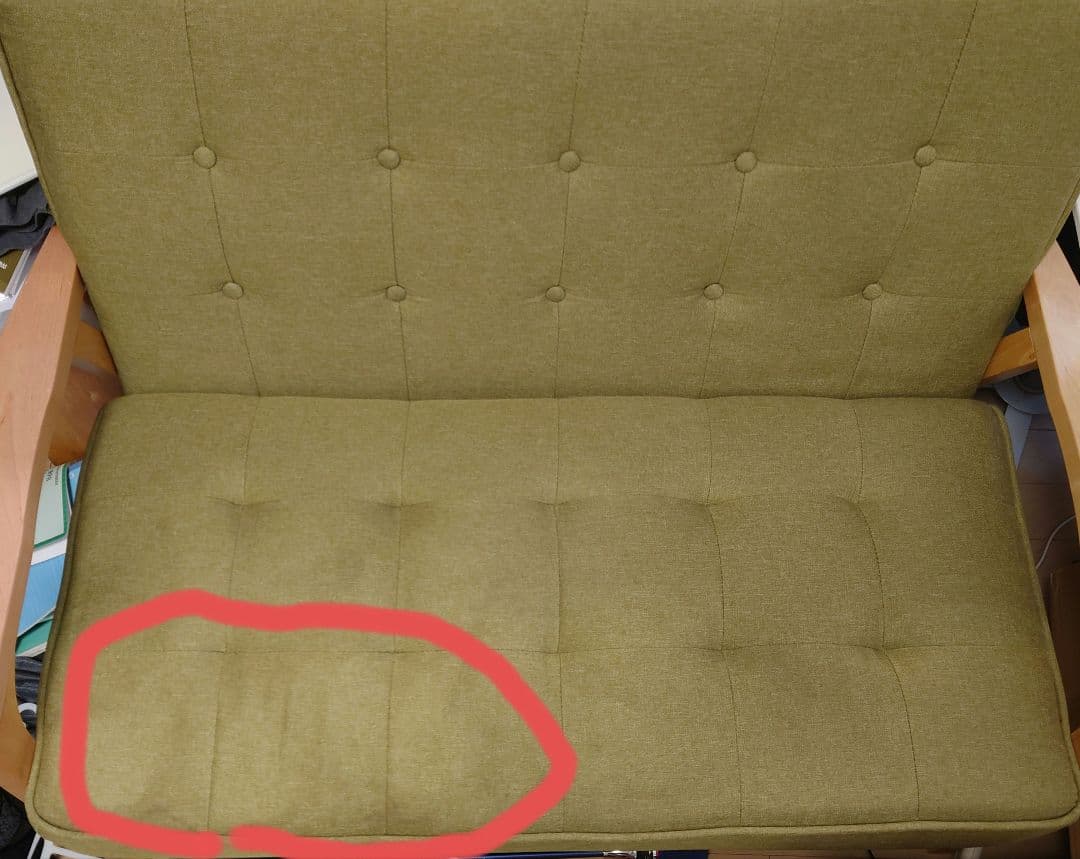 2人掛け コンパクトソファ 　ニトリ ルッキ