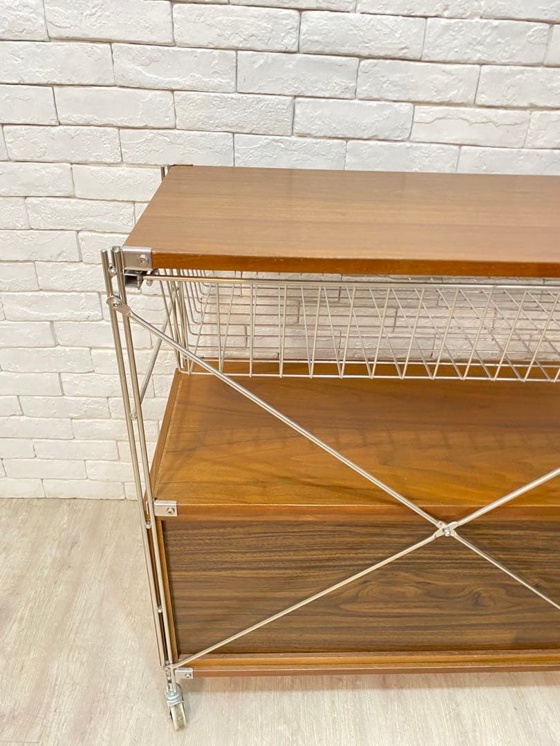 【東京都23区配送無料】無印　スチール　ユニットシェルフ　ウォルナット　棚　収納