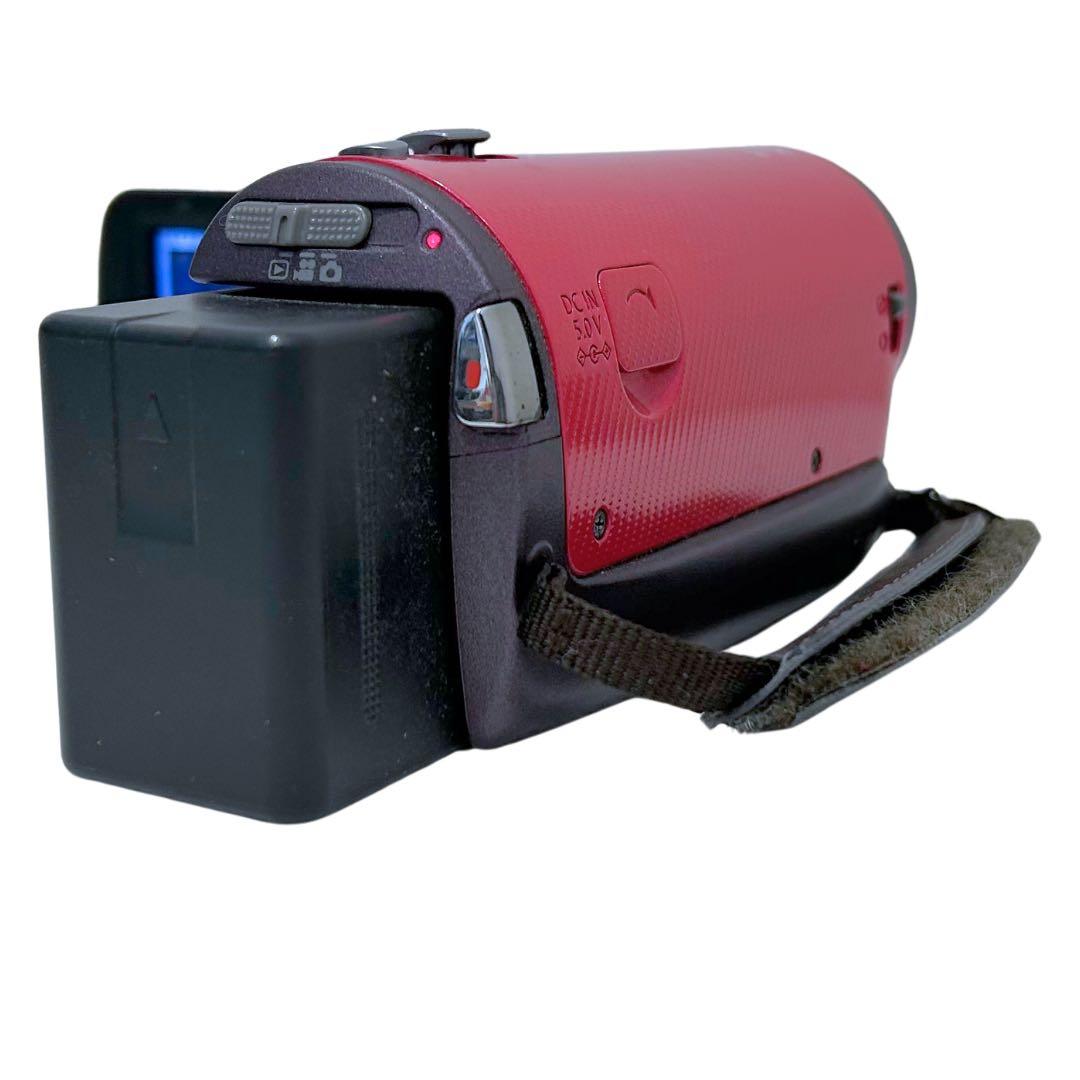 【美品】Panasonic HDC-TM45 レッド／ビデオカメラ32 GB内蔵