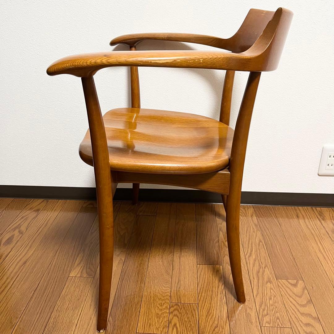 【美品】飛騨産業　クレセント　アームチェア　HIDA CRESCENT ①