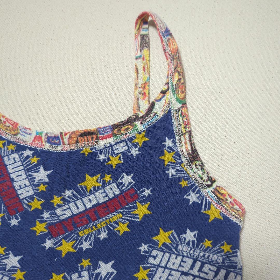 【初期タグ♡人気デザイン】ヒステリックグラマー　ヒスロゴ総柄キャミソール