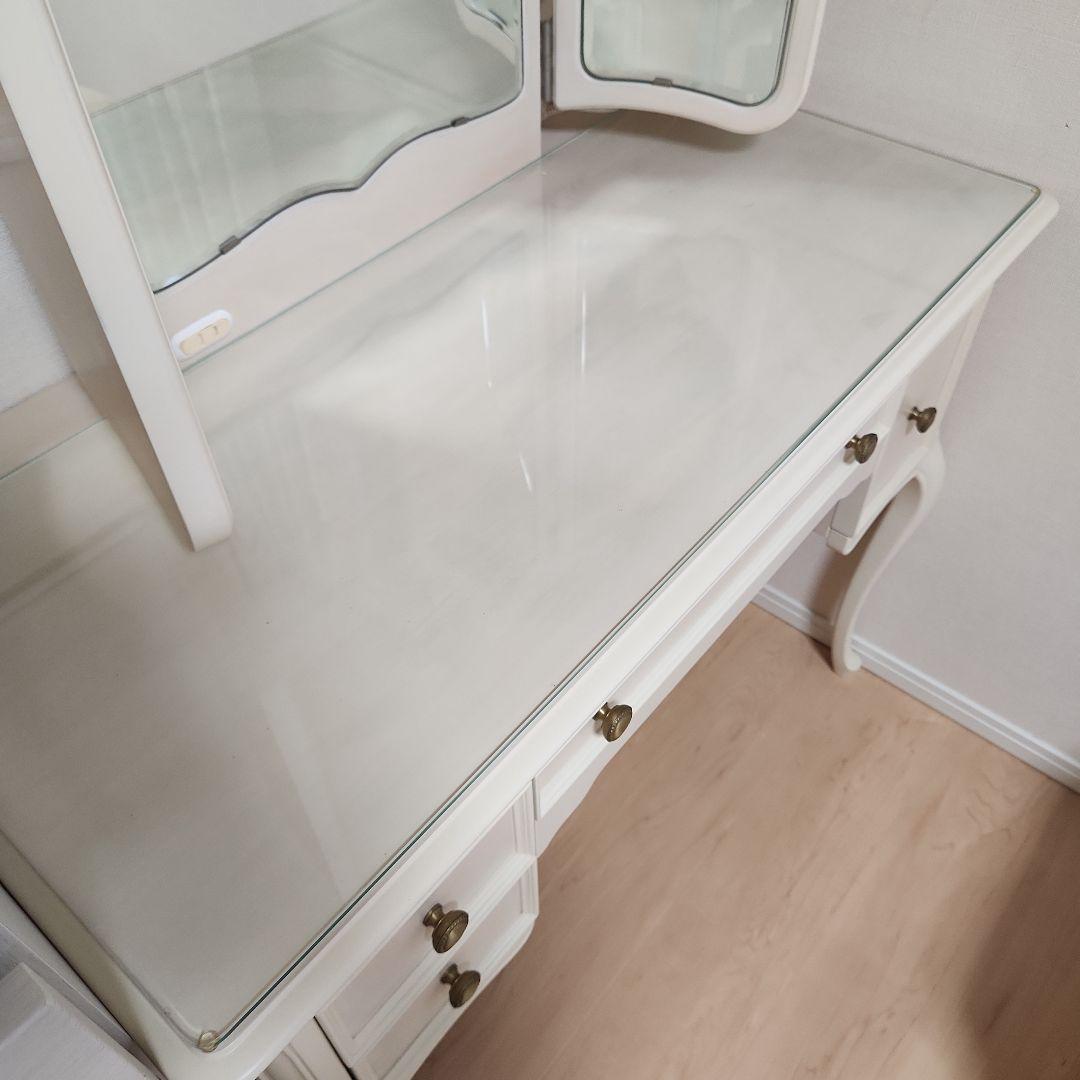 東海家具工業 フルール WH ドレッサー 【スツールは別出品中】