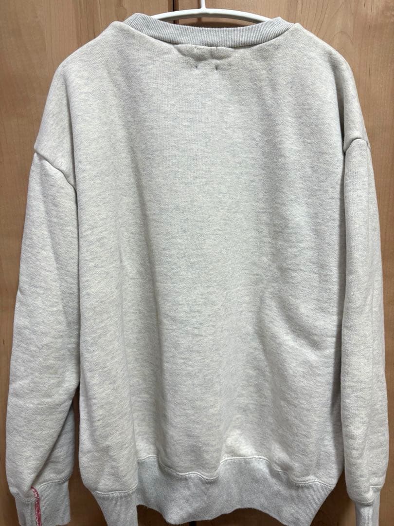 本日SALE！6 ROKUコットンウラケカラーステッチクルーネックプルオーバー