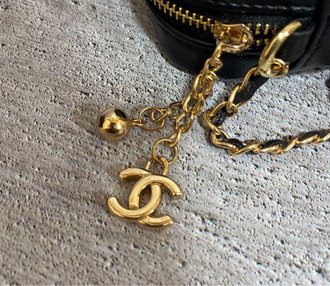 【新品未使用】CHANEL ブラック レザー ショルダーバッグ
