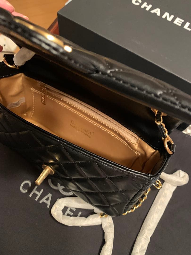 CHANEL シャネル ブラック ショルダーバッグ ノベルティ マトラッセ