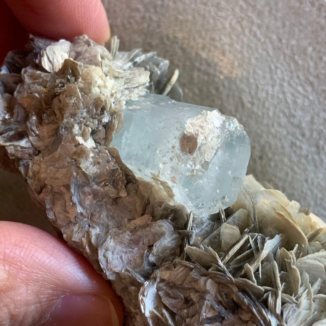 アクアマリン×モスコバイト共生標本-6