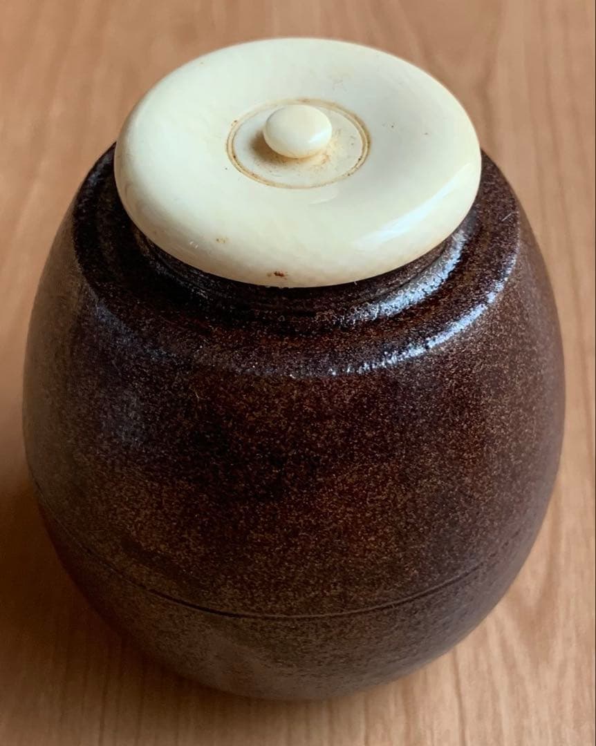 【新品】中興名物　富士山肩衛茶入　 　　小葵間道　笹田有祥作