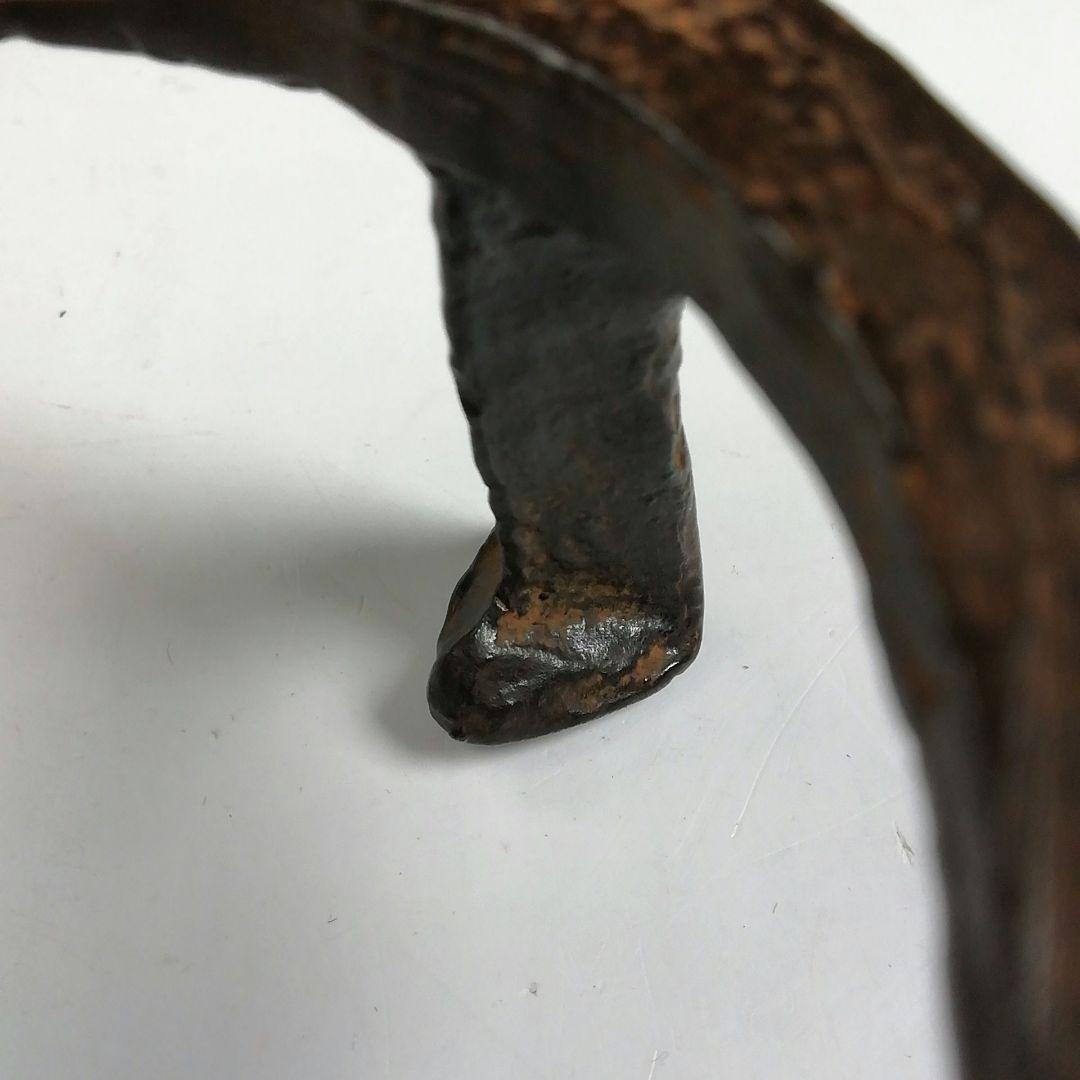 Ｗ１２１　蓋置　『唐銅　五徳　蓋置』『唐銅風炉師　藤井宗喜 作』　共箱　茶道具