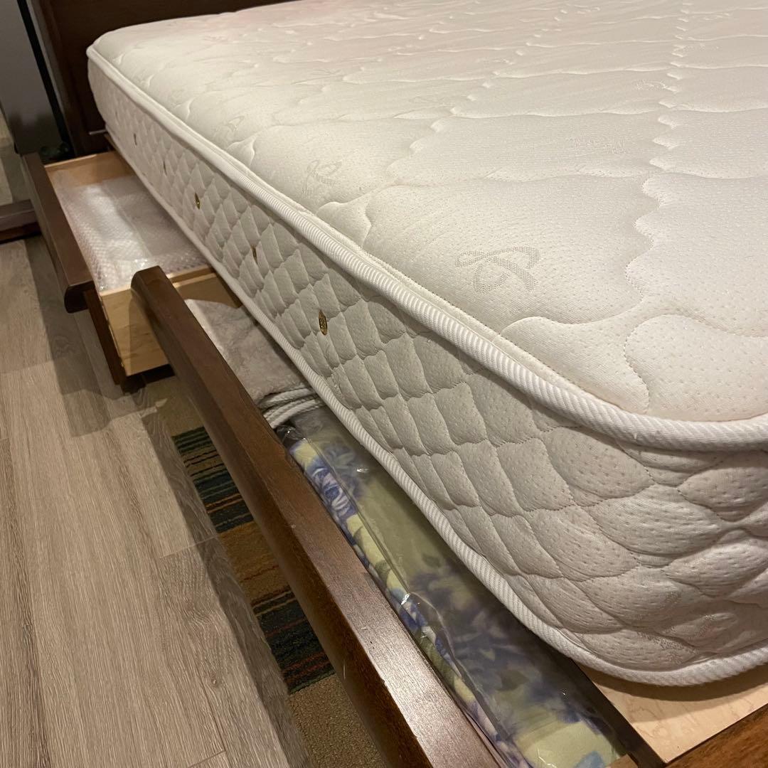 【セミダブル】ベッドフレーム&マットレス