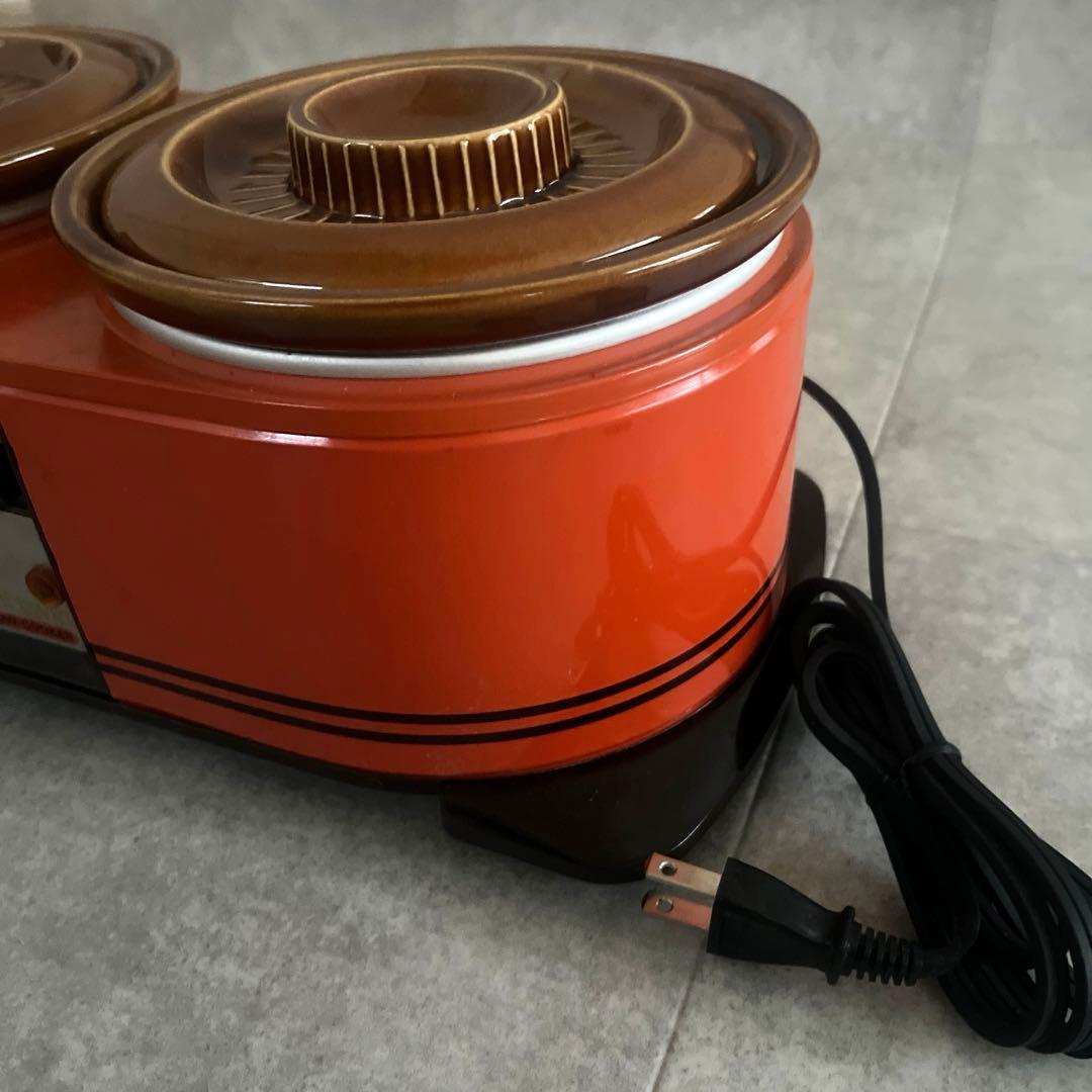 今西金属　 クロックポット　ミニツインクロック　スロークッカー　昭和レトロ家電