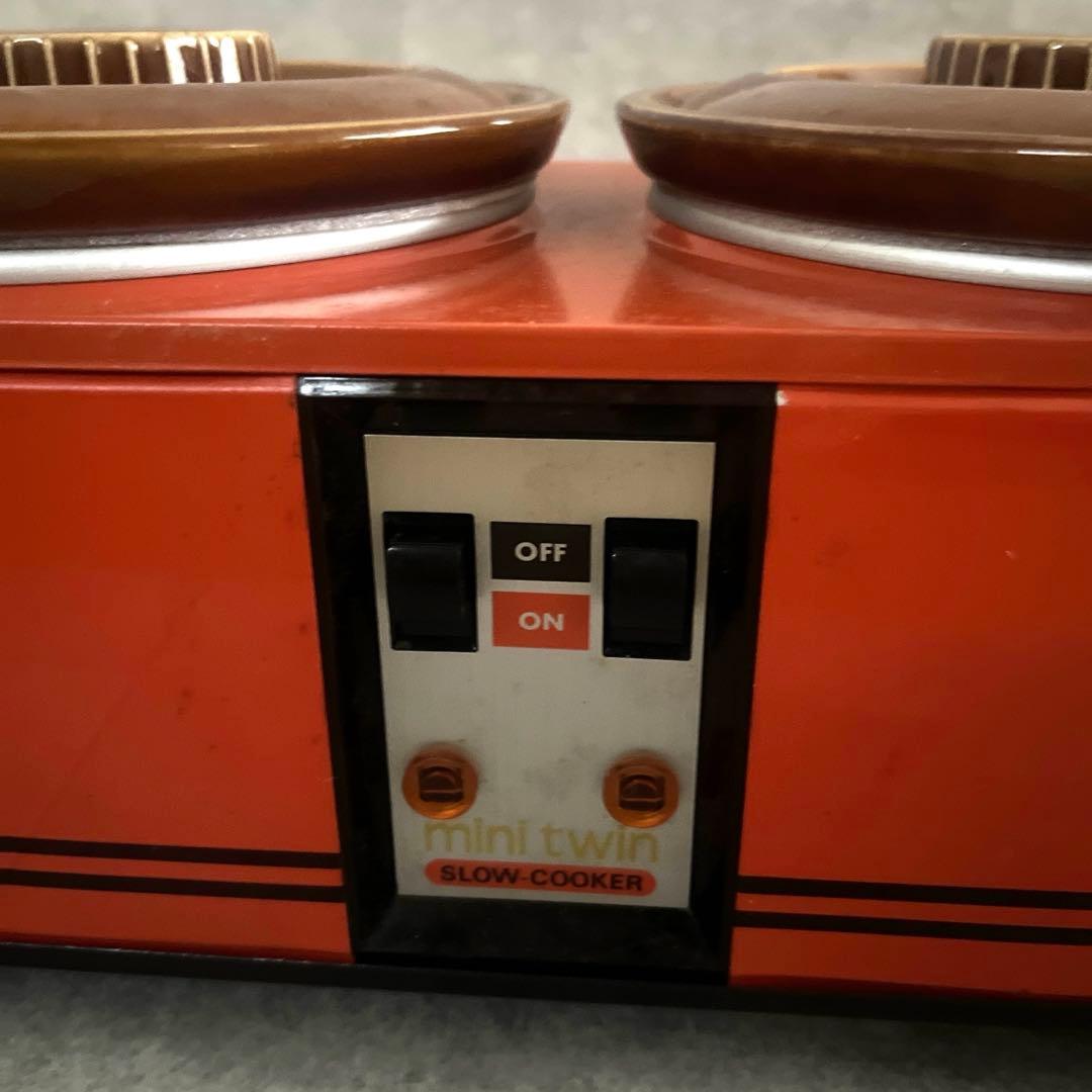 今西金属　 クロックポット　ミニツインクロック　スロークッカー　昭和レトロ家電