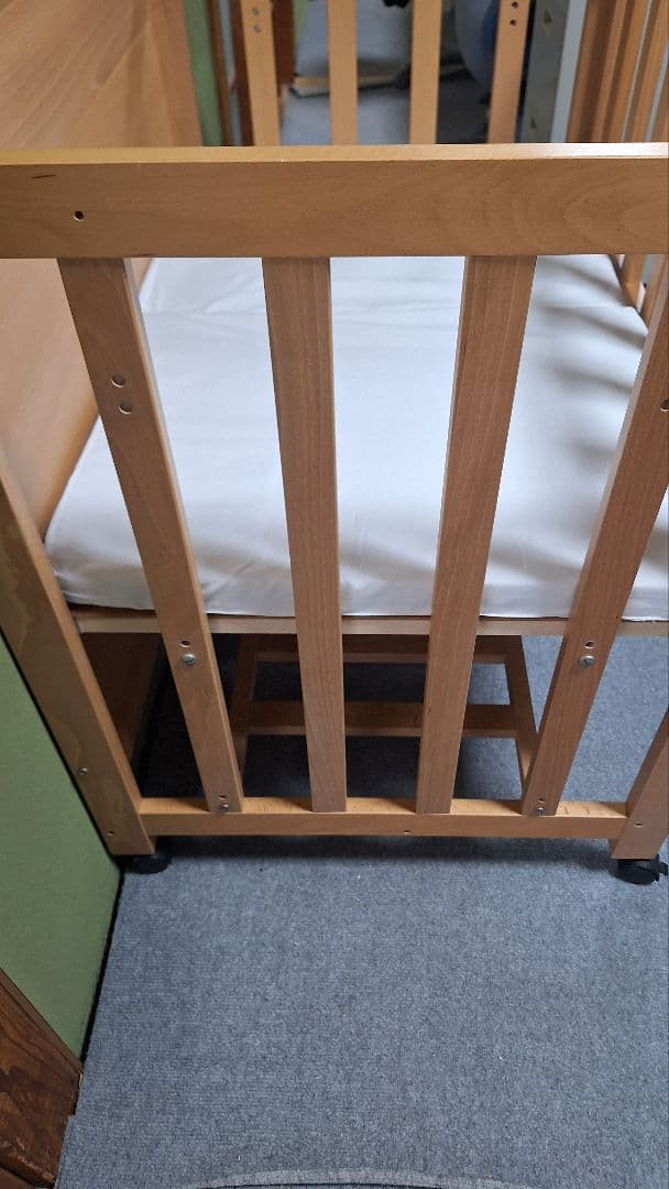 【こまみ】スリーピー 5wayベビーベッド 石崎家具 ベビー敷きふとん付き