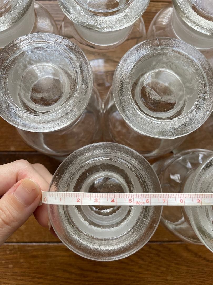 アンティーク　ガラス保存瓶　薬瓶8個セット