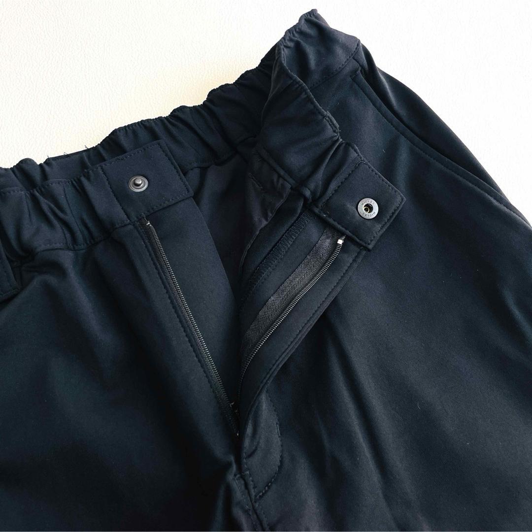 6738【美品】TFW49 アンクルカーゴパンツ　22AW ブラック ゴルフ