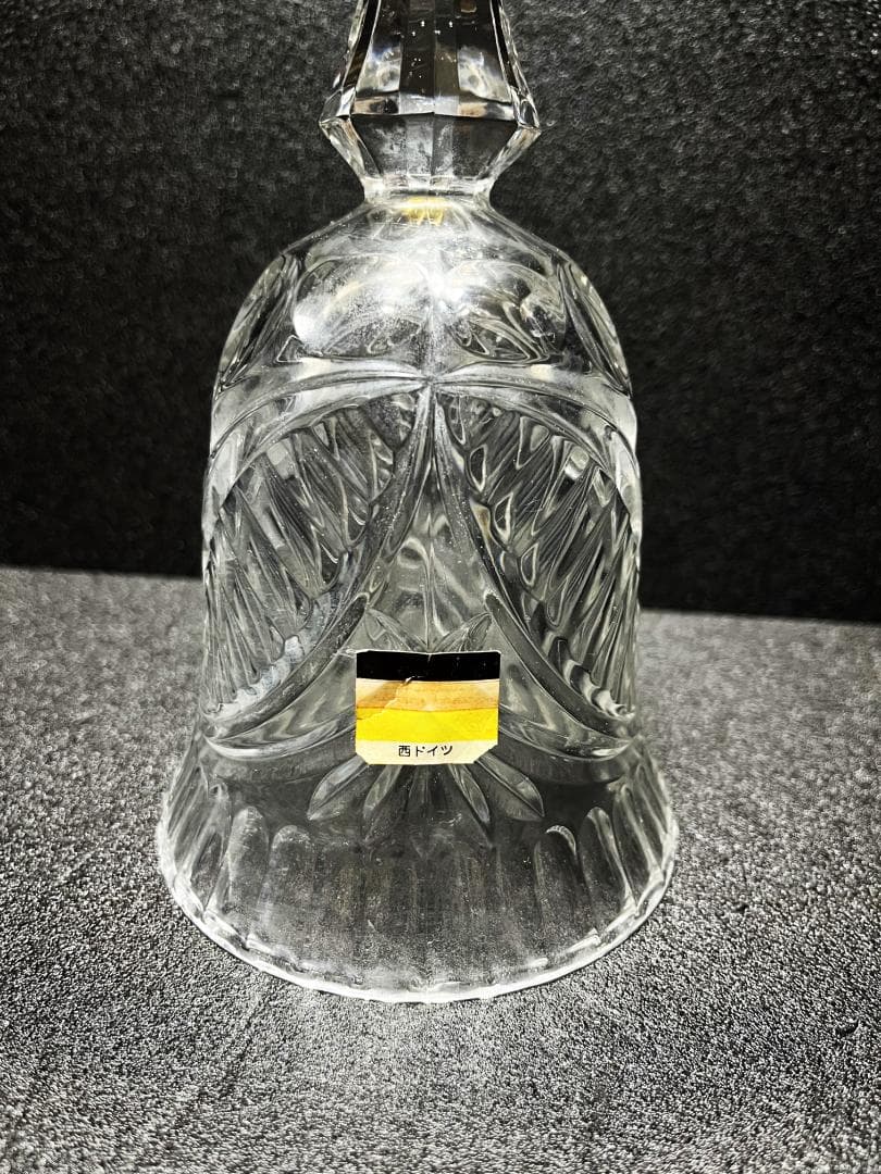 ヴィンテージ　西ドイツ　クリスタル ベル　ハンドベル　インテリア　オブジェ