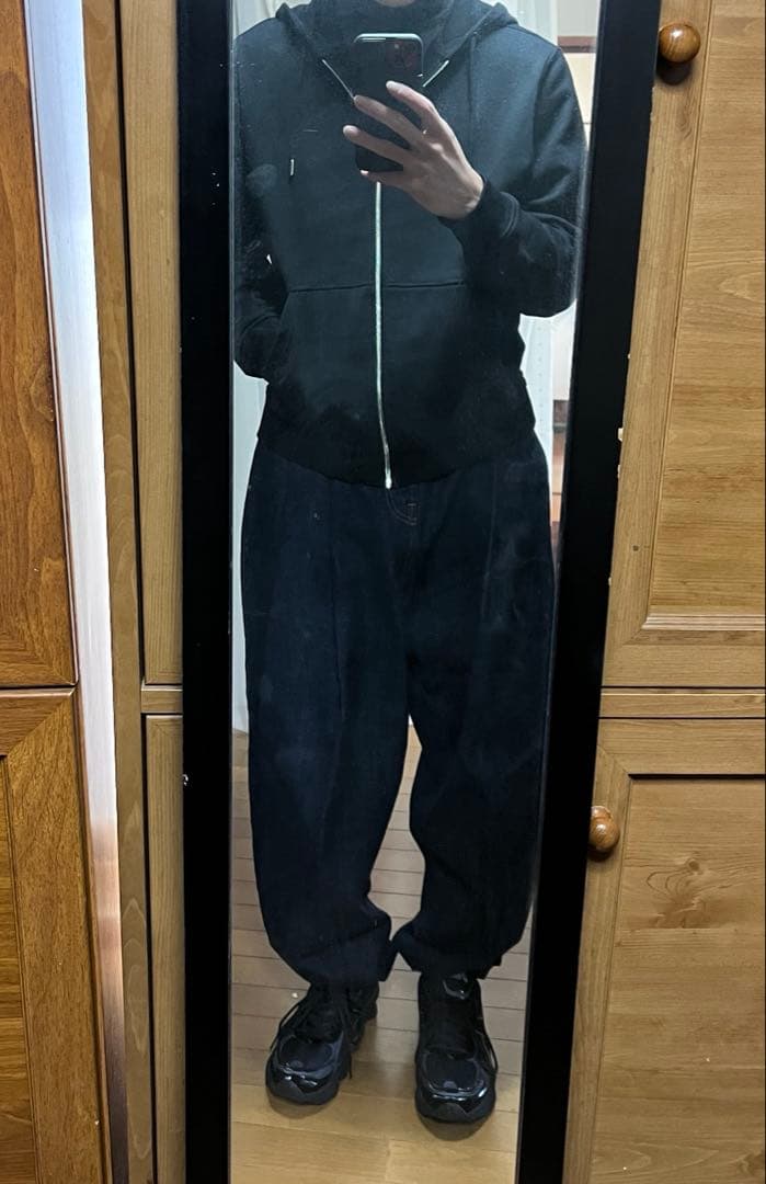 KENZO SCHOOLBOY FIT JEANS タックワイドデニム