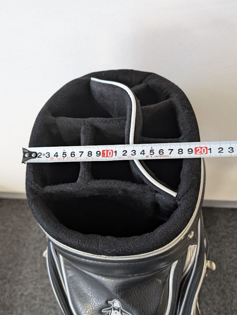 【Munsingwear】 キャディバッグ ブラック・シルバー