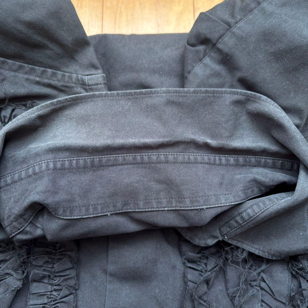 Tricot comme des garcons フリルシャツ　ブラック　M