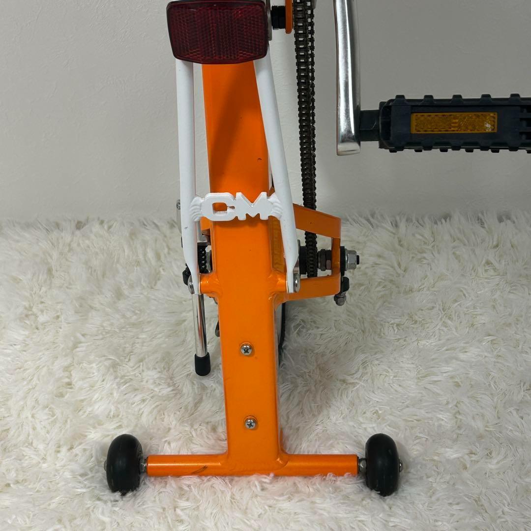 【極美品】CARRY ME　人気のオレンジ　8インチ　折り畳み自転車