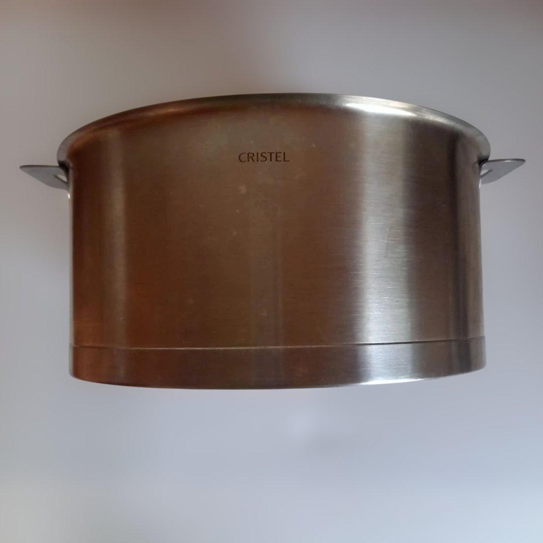 CRISTEL 両手鍋深型　24㎝　クッキングバスケット　蓋つき