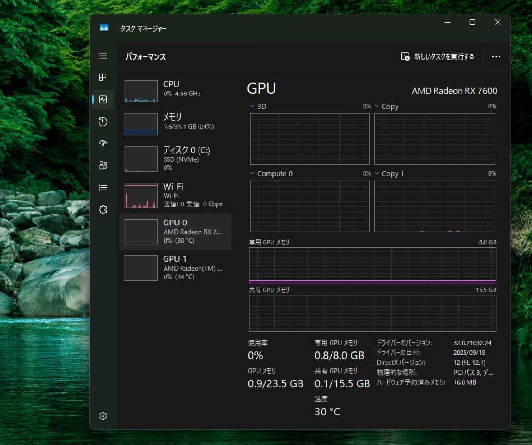 ASRock Radeon RX 7600 8GB 【動作確認済・付属品完備】
