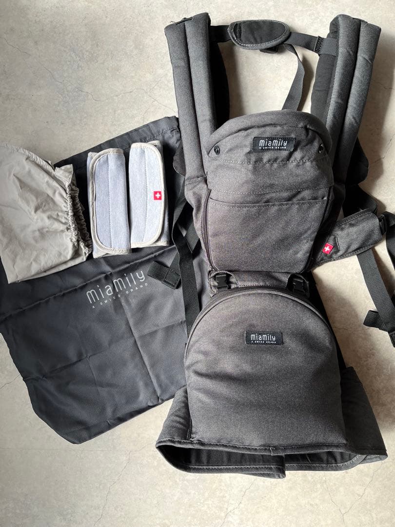 miamily 抱っこ紐 ヒップスタープラス日本モデル　チャコールブラック