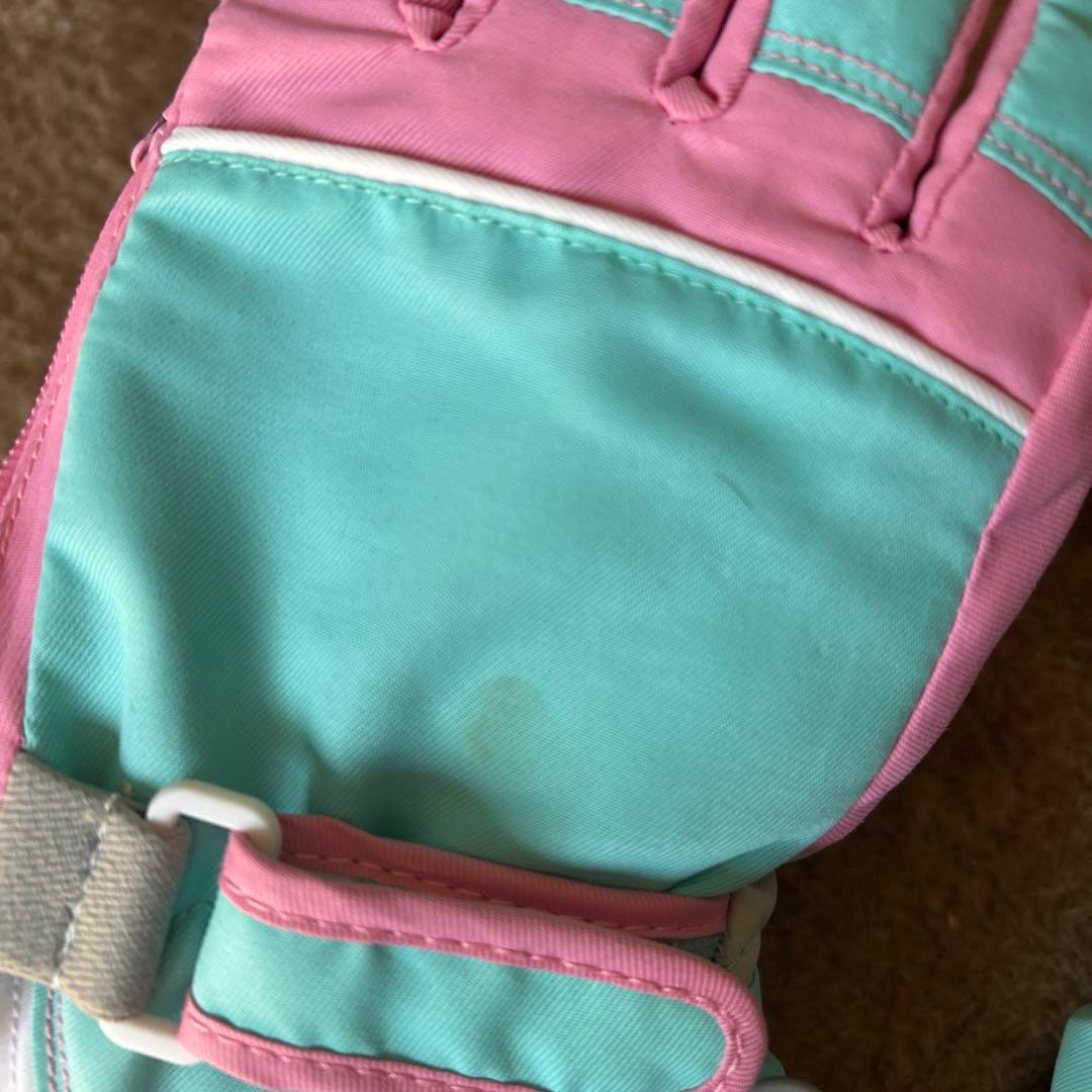 SNAPPY スキーグローブ ピンク・水色