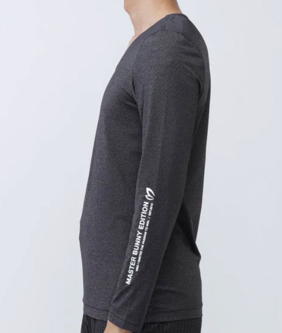 MASTERBUNNYEDITION ナイロンベア天竺長袖Uネックカットソー