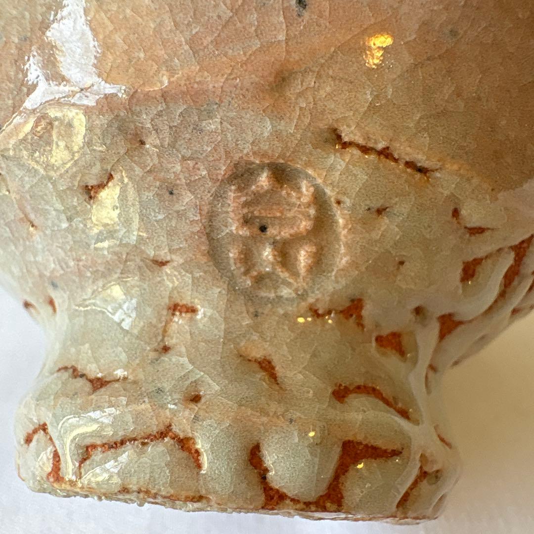 韓国人間国宝　李朝七代白山　金正玉作　嶺南窯 ぐい呑み　共箱