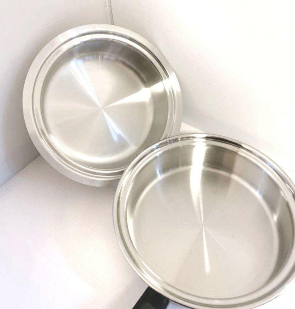 IH対応 アムウェイ 美品 Amway 中フライパン 新品付き @↓